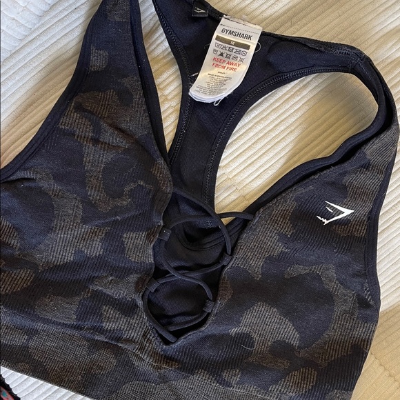  Black Camo Sports Bra and Shorts